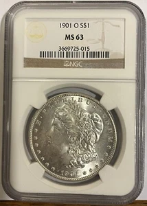 1901-O Morgan Silver Dollar (MS63) NGC - Picture 1 of 1