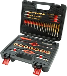 Welzh Werkzeug TITANIUM Tap And Die Set 41 Piece Metric M3-M12 5534-WW - Picture 1 of 3