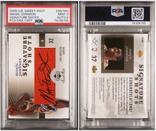 Magic Johnson 2005 Upper Deck Sweet Spot Signature Shots PSA 9 / 9 Auto Lakers