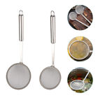  2 Pcs Kitchen Gadgets Sieve Sifters for Oil Strainer Food Strainers Portable