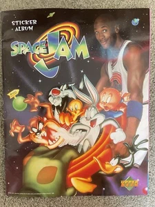 Space Jam Sticker Album, Vintage 1997, Over 90% empty, VGC. Michael Jordan, Bugs - Picture 1 of 13