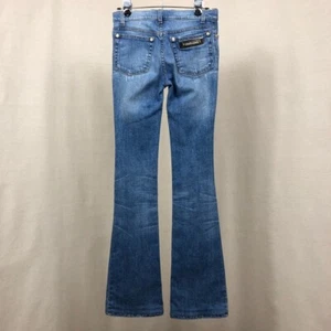 Roberto Cavalli Vintage Distressed Flare & Wide Leg Jeans - Picture 1 of 6