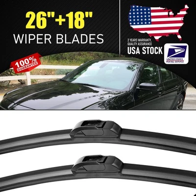 Genuine Original Equipment Front Windshield Wiper Blades Pair 26"+18" All Season - Image 1 of 4