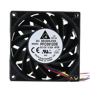 1pcs PFC0912DE 9CM 12V 4.32A 4-wire large air volume cooling fan #F9 - Bild 1 von 4