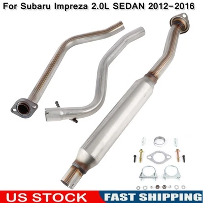 Resonator Exhaust System For Subaru Impreza 2.0L SEDAN 2012 2013 2014 2015 2016 - Image 1 of 4