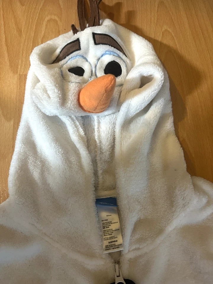 Цельный детский пижамный костюм Disney Frozen Olaf размер S (4–6) - Изображение 1 из 4