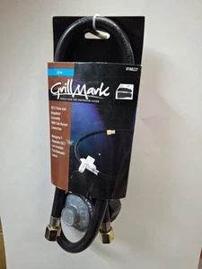 Manguera y regulador de línea de gas negro de acero inoxidable Grill Mark 810822 21 L x 3 H in. - Imagen 1 de 5