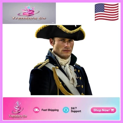 Sombrero Pirata Dorado Artesanal - Diseño Icónico Tricornio para Disfraces de Halloween para Adultos Foto 1 de 4