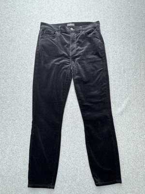 7 For All Mankind Pants Womens 30x26 Black Velvet High Waist Ankle Skinny 7FAM - Image 1 of 4