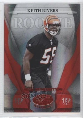 2008 Leaf Certified Materials New Generation Mirror Red Keith Rivers Rookie RC - Image 1 of 2