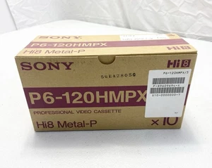 Sony P6-120HMPX Hi8 Metal-P Professional Video Box of 10 Sealed - Picture 1 of 6