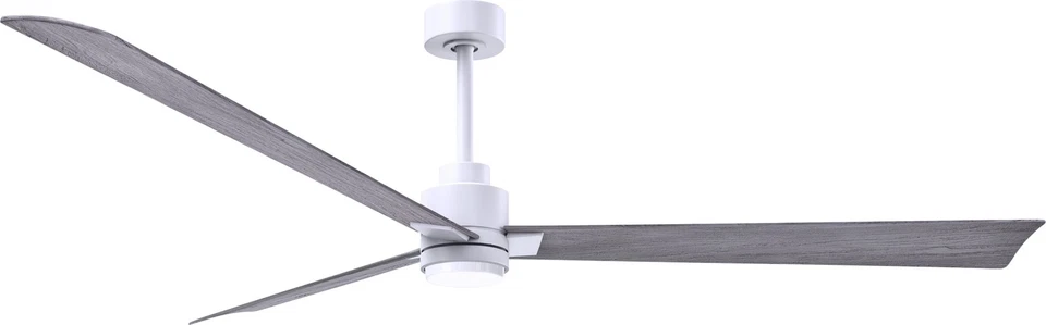 Matthews Alessandra 72" Damp-Rated Ceiling Fan with Remote and LED Lights, White - Image 1 of 1