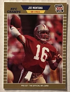 1989 Pro Set Joe Montana 49ers Gold Super Bowl XXlV  Wrongback Anderson 381/545 - Picture 1 of 10