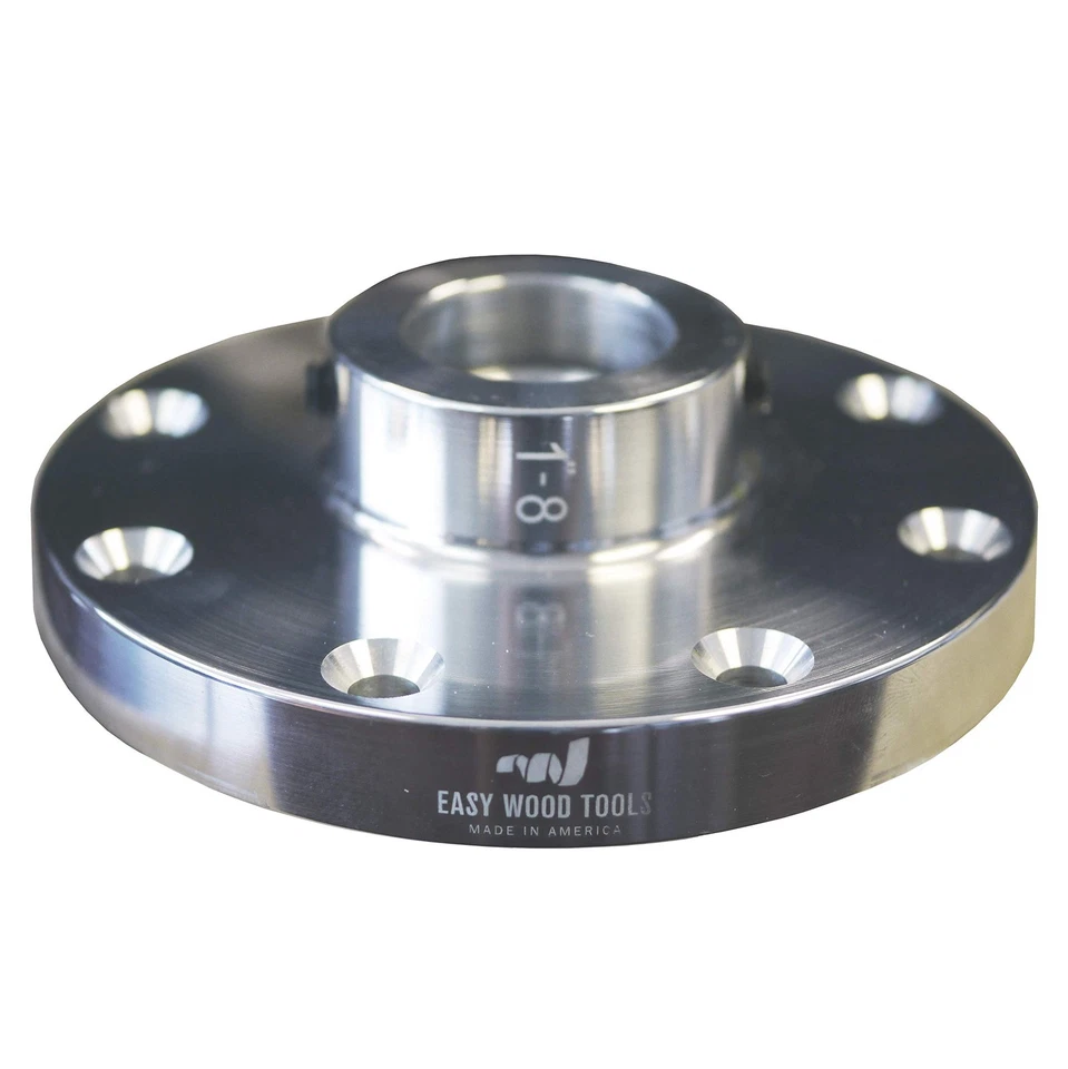 4" Diameter w/ 1" x 8 TPI Bright Aluminum CNC Machined Faceplate - Image 1 of 1