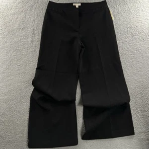Michael Kors Womens Pants Black Size 16 Wide Leg High Rise Polyester Blend - Picture 1 of 16