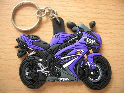 BM-MOTORSPORT Schlüsselanhänger 3D Yamaha YZF-R1 YZF - R1 Modell 2007 blau Kunststoff TRO3D31