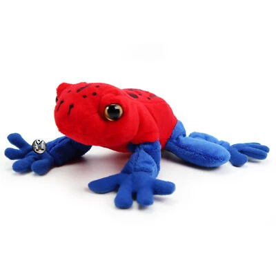 KUSCHELTIERE*BIZ Frosch Kuscheltier Erdbeerfrosch Pfeilgiftfrosch Amphibien Plüschtier BLUE-JEANS