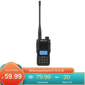 Retevis RA89 Two Way Walkie Talkie VHF UHF 10W IP68 étanche radio portable - Photo 1/19