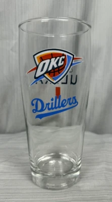 Oklahoma City Thunder Tulsa Drillers, Michelob Ultra,  Clear Glass, 12 oz, OKC - Image 1 of 4