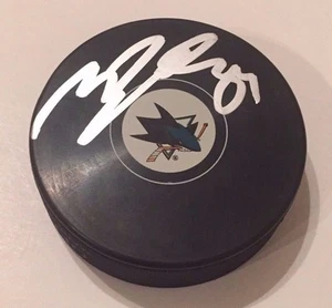 MIKKEL BOEDKER SIGNED SAN JOSE SHARKS HOCKEY PUCK W/CASE COA - Picture 1 of 1