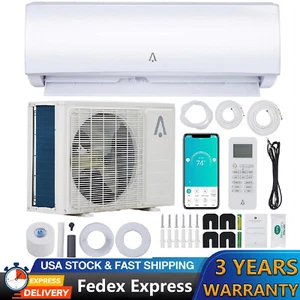 12000 BTU Ductless Mini Split Air Conditioner AC Heating System 230V Wifi w/Kit - Picture 1 of 24