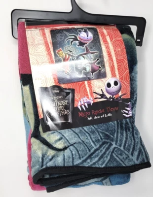 Disney Nightmare Before Christmas Lock Shock Barrel Vampire Teddy Throw Blanket - Image 1 of 4