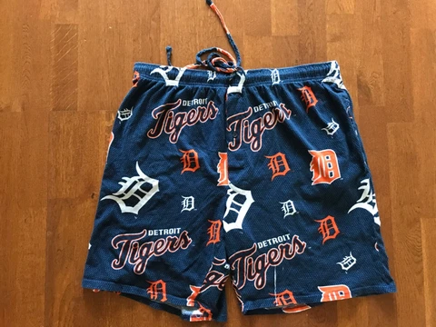 Detroit Tigers MLB Baseball Boxers Underwear Pajamas Shorts Men's Size XL Cover