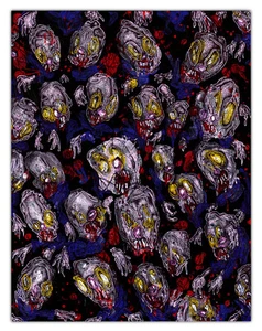 Original JUSTIN AERNI circa 2022 PAINTING psychedelic art : "ACID TRIP #592" - Picture 1 of 1