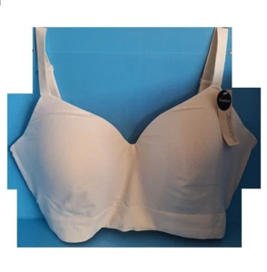 NWT Women's Truekind® Supportive Comfort Wireless Shaping Bra BEIGE Size: 4XL - Picture 1 of 6