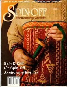 Spin Off Magazine Fall 2001, 25th Anniversary Sweater, Dog hair Shawl - Picture 1 of 2