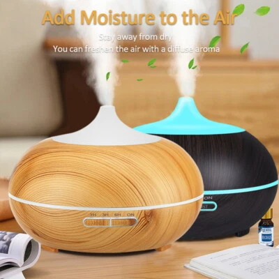 550ML Ultraschall Luftbefeuchter 7 LED Licht Aroma Diffuser Diffusor Humidifier - Bild 1 von 4