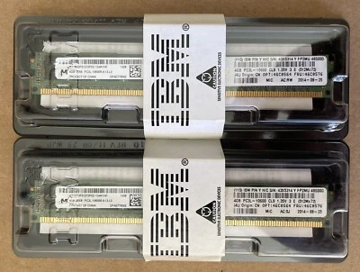 2x NEW MICRON/iBM  MT18KDF51272PDZ-1G4K1HF / 46C0564 C3-10600R DDR3-1333 4GB REG - Image 1 of 2