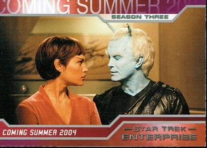 STAR TREK ENTERPRISE SEASON 3 PROMO CARD P1 - Picture 1 of 1