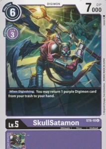 BANDAI DIGIMON CARD GAME - SKULLSATAMON ST6-10 U - PURPLE - Picture 1 of 2