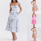 19) Long Skirt Ahem Floral Cake Dress Womens Trendy Style Spring Summer