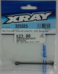XRAY  325325  Rear Drive Shaft 72mm with 2.5mm Pin - HUDY Spring Steel New - Picture 1 of 2