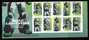 Scott #5712c IMPERFORATE (NO DIE-CUT) Lightyear, Horiz. Plate Block of 10, MNH - Picture 1 of 1