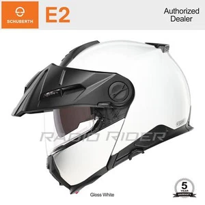 NEW Schuberth E2 Motorcycle Flip-Up Helmet | Gloss White | M | Free Shipping - Picture 1 of 4