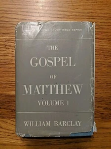 The Gospel of Matthew Vol 1  1958 Hardcover Dust Jacket William Barclay - Picture 1 of 17