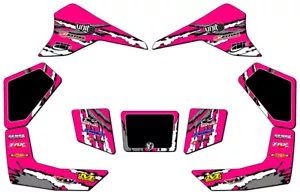 All Years LT 80 SHREDDER Pink Senge Graphics Kit Compatible with Suzuki - Picture 1 of 7