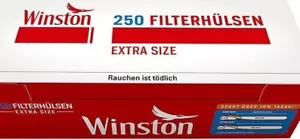 Winston Extra 250er Filterhülsen Zigarettenhülsen 10000 Stk. (40 x 250 Stk) - Bild 1 von 1