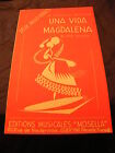 " Partitur Una Vida Magdalena Von René Jacquin Paso Dobles 1959 "