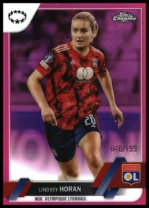TOPPS MUJER CROMO 2022/23 PARALELO OLYMPIQUE LYONNAIS LINDSEY HORAN 040/199 - Imagen 1 de 2
