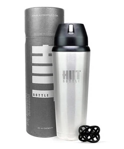HIIT Vacuum sealed double Insulated, stainless Steel 22oz protein shaker bottle! - Picture 1 of 10