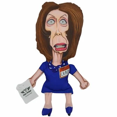 Nancy Pelosi Dog Toy Crazy Nancy Chew Toy for Dogs with Squeaker 12" Funny Gift - Image 1 of 4