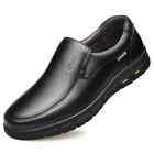 Leather Men Casual Loafers Breathable Formal Dress Shoes Slip-On Driving Shoes