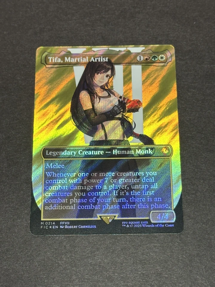 Tifa, Martial Artist Borderless Surge Foil MTG Final Fantasy Mythic Rare NM - Image 1 of 2