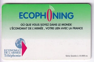 ARMEE ARMY TELECARTE / PHONECARD .. KOSOVO FRANCE ECOPHONING VERT 10.000EX +N° - Picture 1 of 2