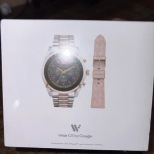 NEW Sealed Michael Kors Gen 6 Bradshaw Silver Rose Gold Smartwatch Set MKT5137 - Zdjęcie 1 z 5