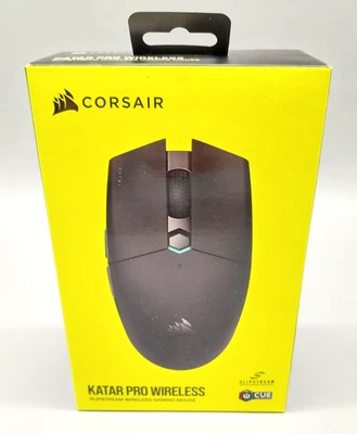 Corsair Katar Pro Wireless Gaming Maus 10000 DPI Schwarz Opti. Sensor #KT9487X- - Bild 1 von 4